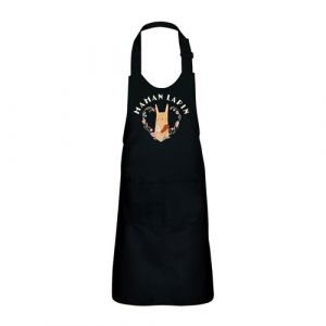 Fabulous Tablier Cuisine Enfant 2 Poches Noir V&eacute;ronique Maman Lapin - Haut de gamme