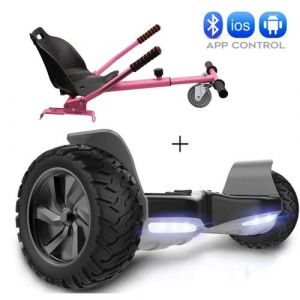 Hoverboard 8.5Noir + Hoverkart Rose + Bluetooth +App