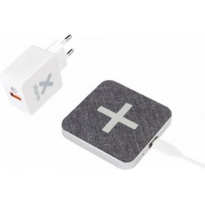 Chargeur rapide sans fil induction Xtorm avec adaptateur secteur 3.0 18 W Noir et Gris
