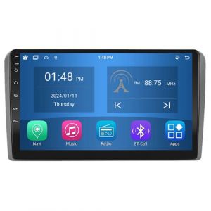 Autoradio RoverOne® Bluetooth CarPlay Android Auto Navigation 4Go RAM 64Go ROM pour Audi A3 2 8P 2003-2013 S3 2 2006-2012 RS3 1 2011 2012