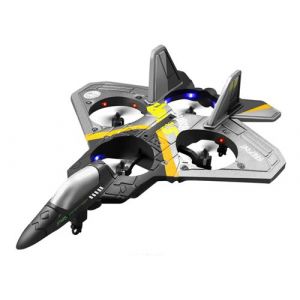 Avion télécommandé 2.4Ghz rotation 360° Modèle Rafale Avizar Gris