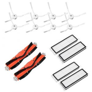 2 Brosses + 8 + 4 Side BROSSE Filtre pour Xiaomi 1S / Roborock T65 Aspirateur_onaeatza407