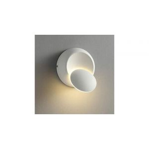 Appliques murales interieur rotative à 360 degrés blanc lampe murale led 5w moderne applique murale blanc chaud créatif eclipse fer applique murale