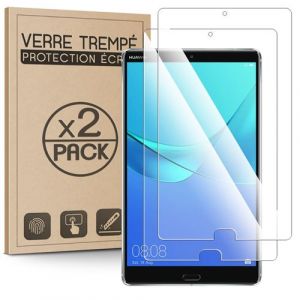 Karylax - [Pack x2] Verre Tremp&eacute; Protection d'&eacute;cran 100% transparent, Anti-Rayure pour Huawei MediaPad M5 8.4 Pouces