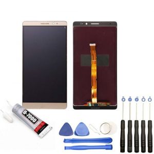 Visiodirect® Ecran complet: Vitre tactile + Ecran LCD compatible avec Huawei Mate 8 OR + Kit outils + Colle B7000 Offerte
