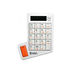 Pavé Numérique + Calculatrice USB écran LCD 12 chiffres 10C-White