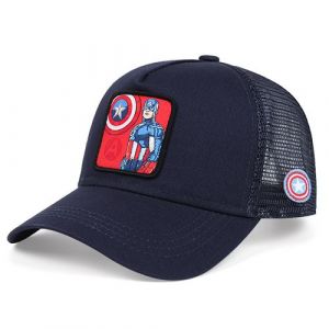 Casquette de baseball Captain America bleu livraison gratuite