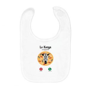 Fabulous Bavoir Coton Bio Le Kenya M'Appelle Zèbre