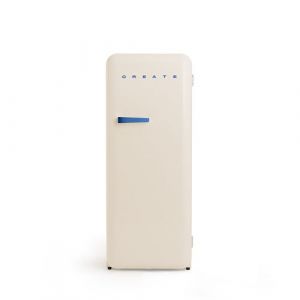 FRIDGE RETRO 281L - R&eacute;frig&eacute;rateur r&eacute;tro - Beige et bleu