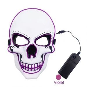 Masque【Plus it】 LED T&ecirc;te de mort Violet25x17x7cm