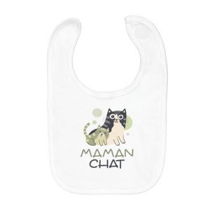 Fabulous Bavoir Coton Bio Maman Chat