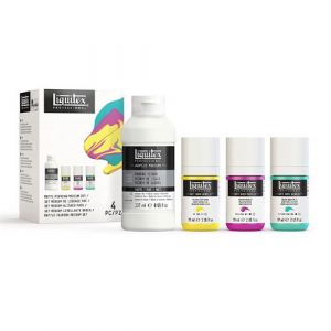 M&eacute;dium de lissage - Peinture acrylique - Coffret 4 pi&egrave;ces - Liquitex