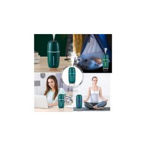 Humidificateur d'air &agrave; ultrasons usb u ; diffuseur d'huile essentielle d'ar&ocirc;me humidificateur de voiture purificateur - vert