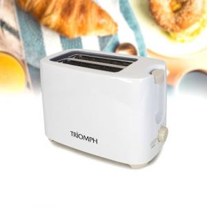 Grille pain triomph etf1819 blanc taupe - 700w - 2 fentes