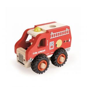 Camion de pompier en bois
