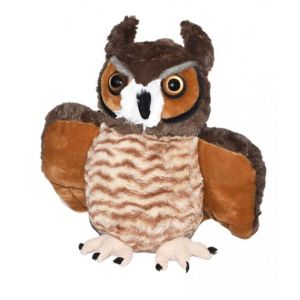 Wild Republic chouette en peluche junior 30 cm en peluche marron