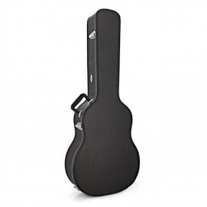 Gear4Music Etui Guitare Acoustique Rigide pour Dreadnought 41 " - Housse Guitare Folk Rembourr&eacute;e Verrouillable Noir