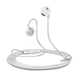 Ecouteurs pour MOTOROLA Moto X Play avec Micro Réglage Kit Main Libre INTRA-AURICULAIRE Casque Universel Jack (BLANC)
