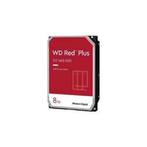 WD Red Plus WD80EFBX - Disque dur - 8 To - interne - 3.5" - SATA 6Gb/s - 7200 tours/min - mémoire tampon : 256 Mo