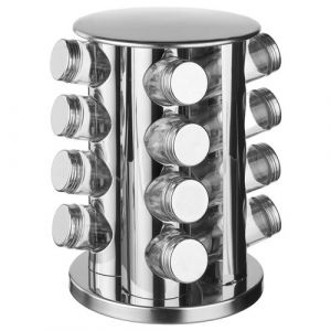 Five Simply smart - 16 pots à épices avec support rotatif - Inox