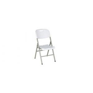 Chaise pliante polyvalente blanche - lot de 4 - blanc - nc