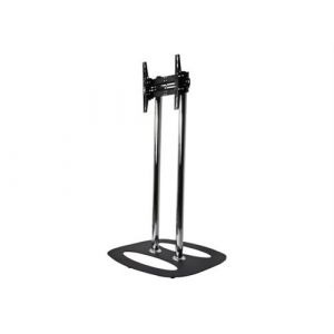 B-TECH BT8551 - Pied pour flat panel - acier - noir - Taille d'&eacute;cran : jusqu'&agrave; 50 pouces - pos&eacute; sur le sol, support au sol montable