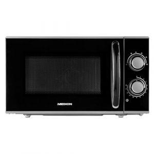 MEDION Four micro-ondes MD 15644 - Puissance 700 Watt - Capacité 17 litres - 6 niveaux de puissance - Fonction décongélation - Noir
