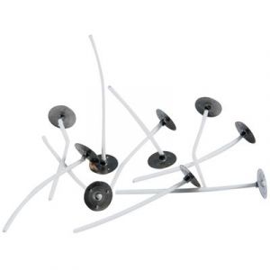 Sac de 10 meches de 150mm pour bougies + support