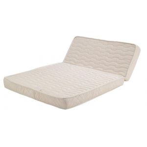 Matelas Mi-Ferme Pour tous BZ + Alese 140x190 x 15,5 cm + Oreiller Visco - Ressorts Premium + Latex - Dim Assise 60 cm - 5 zones de Confort - Haute R