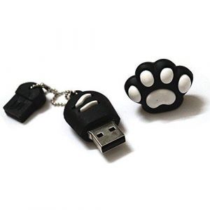 Pet Cl&eacute; USB Flash Drive 8&nbsp;Go&nbsp;&nbsp;m&eacute;moire Stick Stockage de Donn&eacute;es&nbsp;&nbsp;Pattes de chat&nbsp;&nbsp;Noir et blanc
