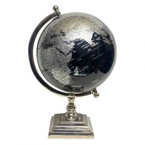 Globe terrestre By SIGRIS Globe mundo. Carte Du Monde 022992 Argent