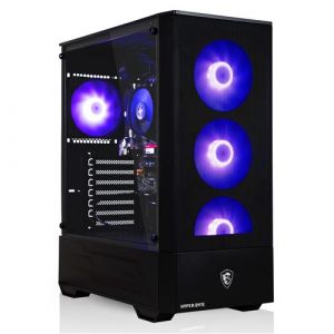 HYPER BYTE&reg; Essential Gaming PC - AMD Ryzen 3 3200G avec 4.0 GHz | Vega 8 | Ordinateur de bureau / PC Gamer | 16GO DDR4 RAM | 256GO SSD | Watercooling | WiFi + Windows 11 Pro