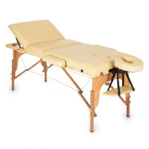 Klarfit MT 500 Table de massage pliante 210 cm 200 kg mousse fine -beige