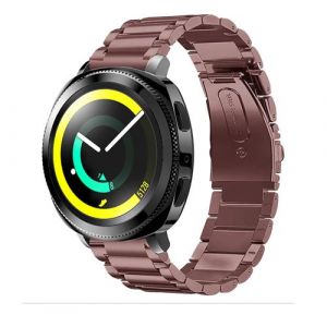 Strap-it Bracelet acier - compatible pour Samsung Gear Sport (bronze)