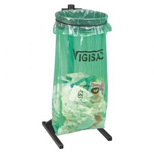 Sac poubelle 110 litres vigisac NF vert - carton de 250
