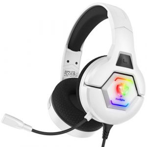 Casque Gamer Filaire KOTION EACH S100 - Pour eSport sur PC et Ordinateur Portable - Blanc