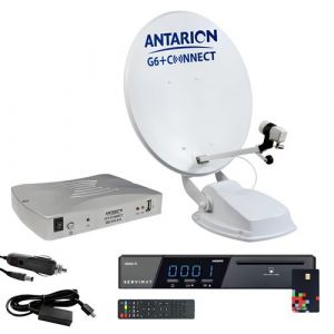 pack parabole satellite automatique connecté 65cm camping car  récepteur tntsat hd astra