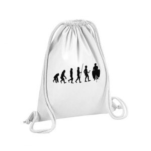Fabulous Sac de Gym en Coton Blanc Evolution Congas 12 Litres