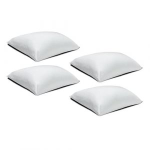 Set de 4 oreiller rectangulaire , lit coussin anti-acariens - Longueur 70 x Profondeur 50 cm -JUANIO-
