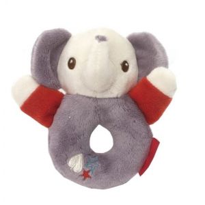 Fisher-Price anneau hochet &eacute;l&eacute;phant 12 cm gris