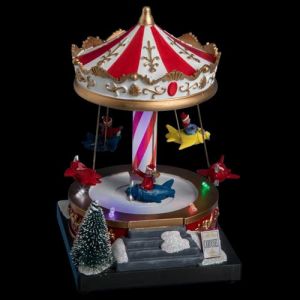 Manège de Noël lumineux avions volants