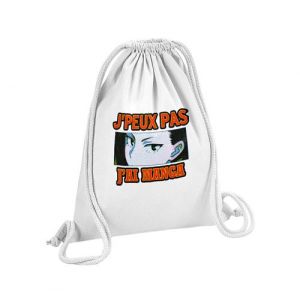 Fabulous Sac de Gym en Coton Blanc J'peux Pas J'ai Manga Yaoyorozu 12 Litres