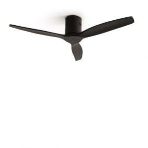 WIND CALM - Ventilateur de plafond 40W silencieux Ø132 cm 15W 100% Noir
