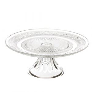Secret de Gourmet - Plat à Gâteau sur Pied "Renaissance" 29cm Transparent