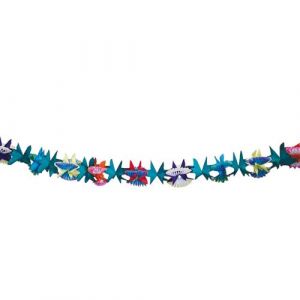 guirlande fleurs papier tropical 4m multicolore - générique trogf