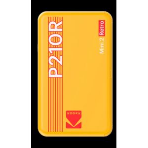 Kodak Photo Printer Mini 2 Retro - Imprimante - couleur - thermique par sublimation - 53.3 x 86.4 mm jusqu'&agrave; 1 min/page (couleur) - Bluetooth - jaune