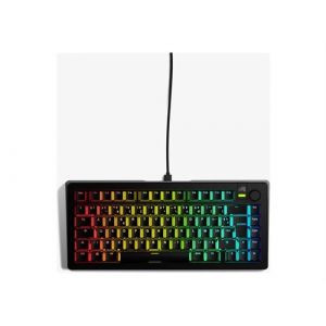 Glorious GMMK3 - Clavier - prebuilt - 75% - r&eacute;tro-&eacute;clair&eacute; - USB - AZERTY - Fran&ccedil;ais - commutateur : Glorious Fox Linear switches - noir