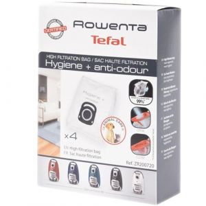 Boite de 4 sacs haute filtration Aspirateur ZR200720 ROWENTA - 310642