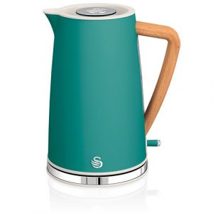 Bouilloire électrique 1,7L Ultra Rapide Sans Fil Design Moderne Nordic, SWAN, SK14610GRENEU, 2200, Vert