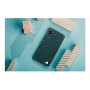 Moshi Vesta - Coque de protection pour téléphone portable - tissu - Vert émeraude - pour Apple iPhone XR